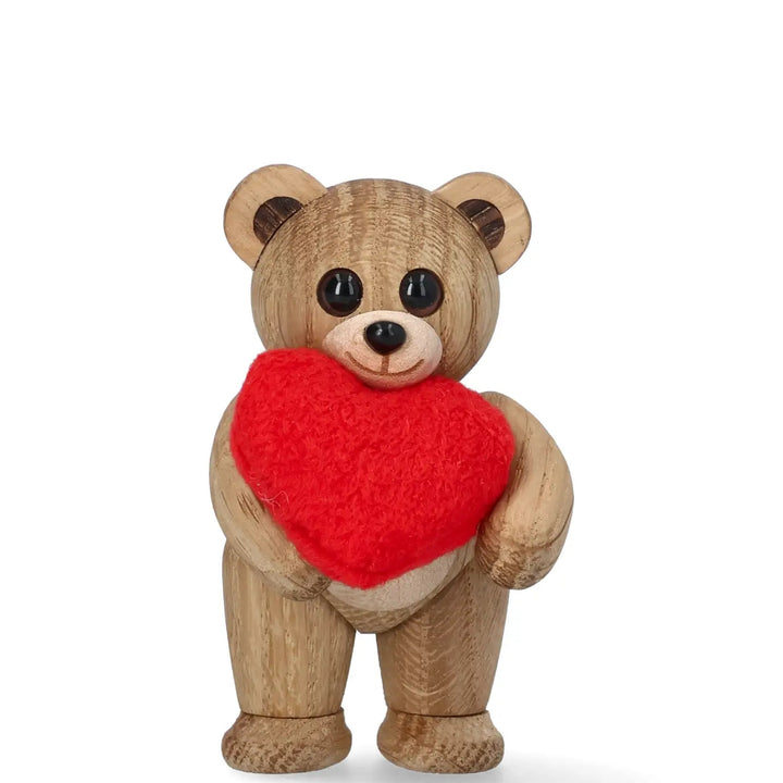 Wooden Teddy Bear Squeeze – Oak · 7.6 cm | Spring Copenhagen