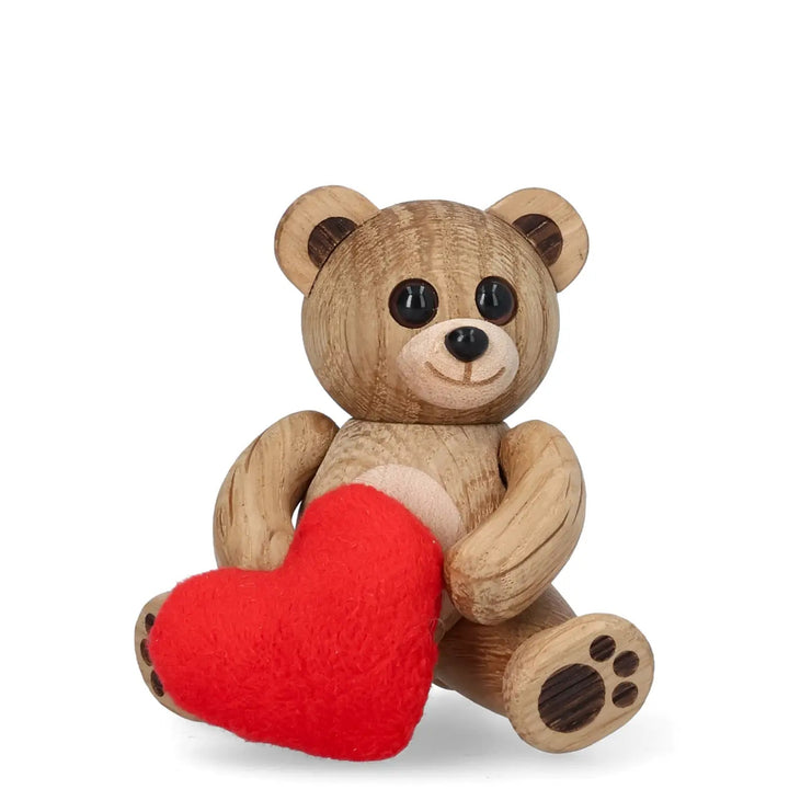 Wooden Teddy Bear Squeeze – Oak · 7.6 cm | Spring Copenhagen