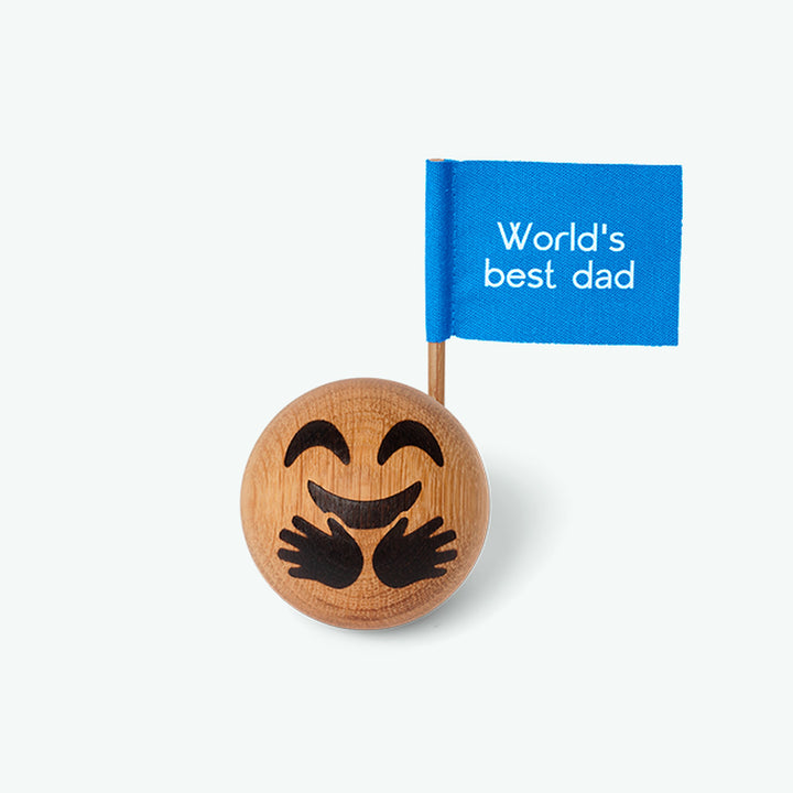 Holz-Emoticon Mum & Dad – Eiche · Ø 5 cm | Spring Copenhagen