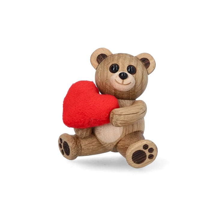 Wooden Teddy Bear Squeeze – Oak · 7.6 cm | Spring Copenhagen