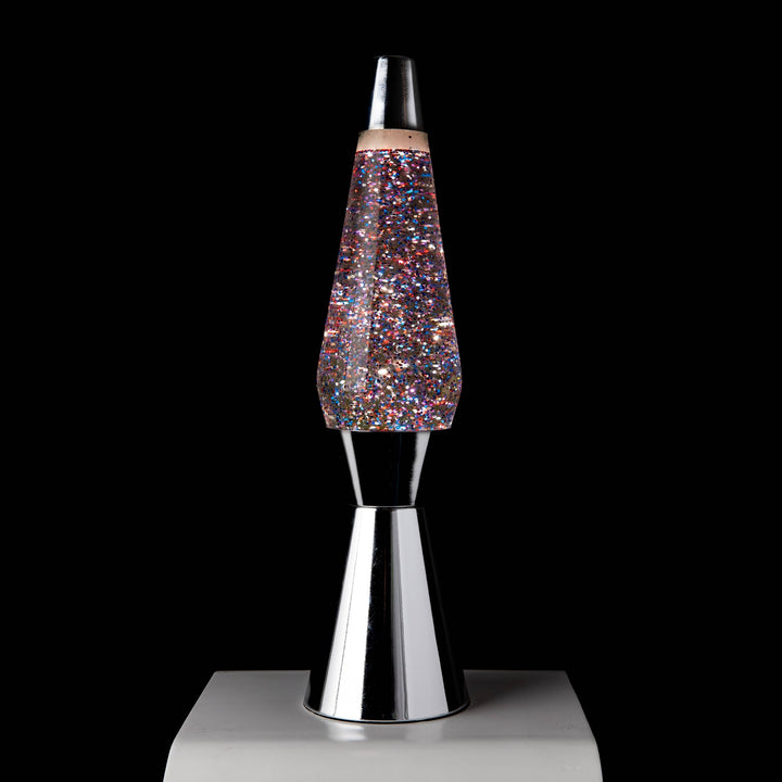 Lava Lamp Bullet – Pink Glitter · Retro · 40 cm | Fisura · Table Lamp