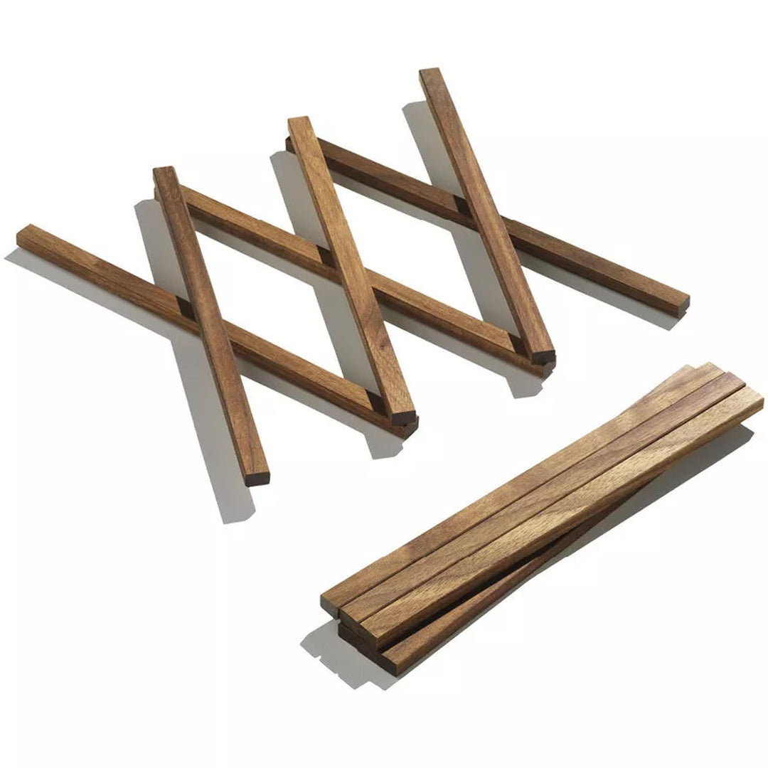 Extendable Trivet S – Walnut · up to 30 cm | side by side