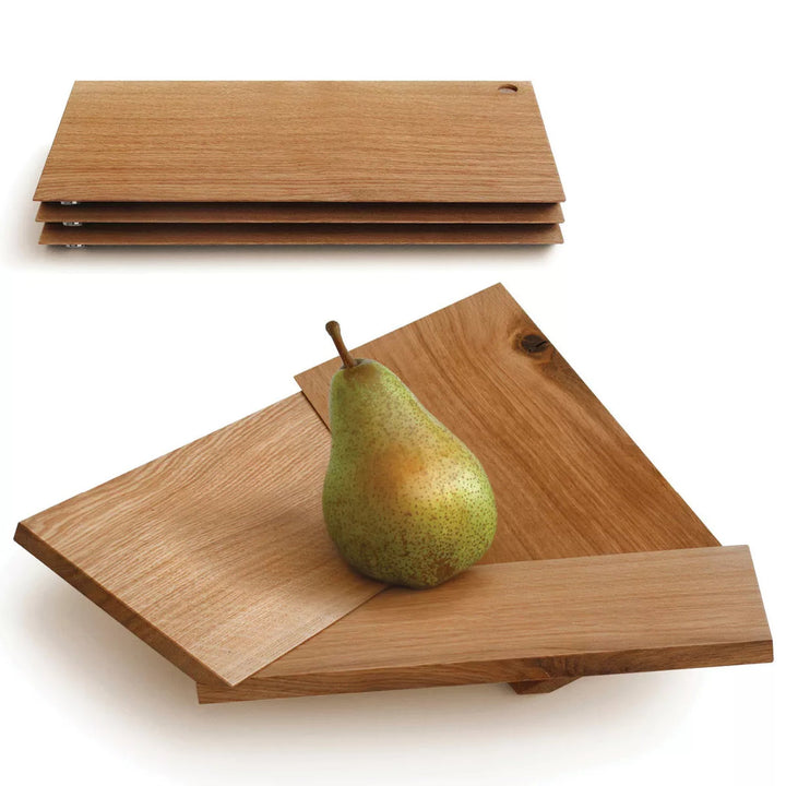 Fruit Bowl "Oh Là Là" – Oiled Oak · 31 cm | side by side