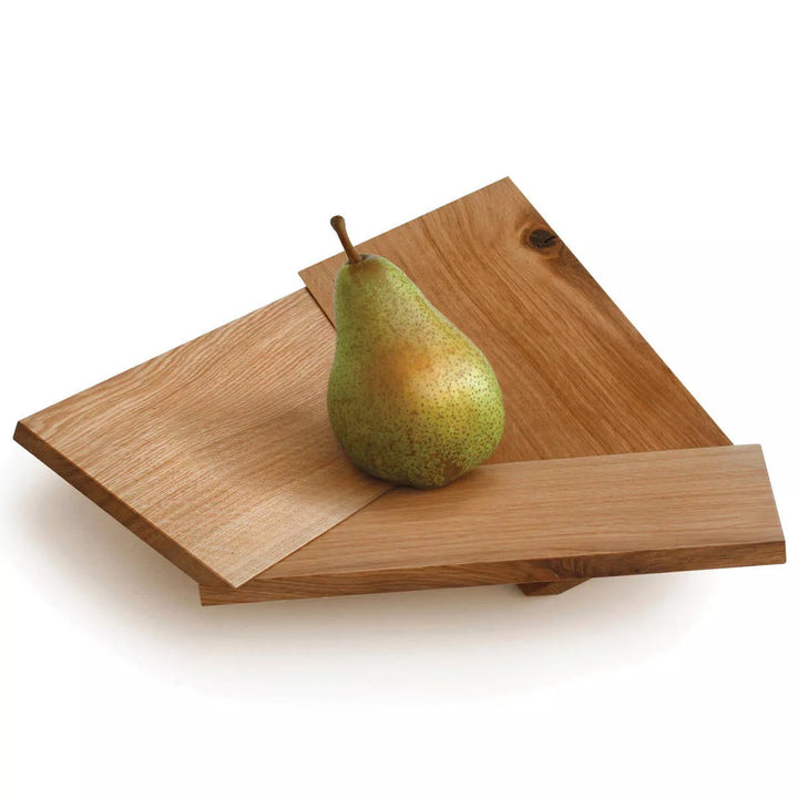 Fruit Bowl "Oh Là Là" – Oiled Oak · 31 cm | side by side