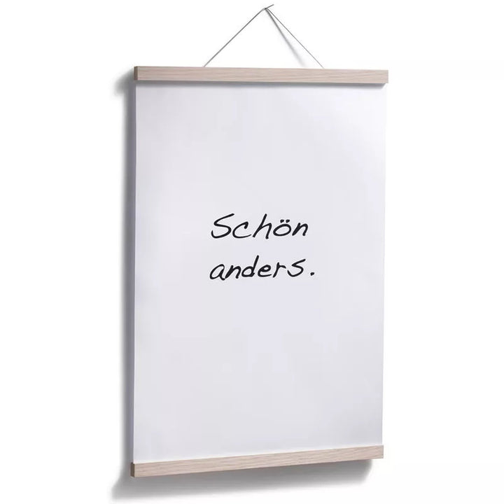 Magnetische Posterleiste A2 – Eiche · 42 cm | side by side