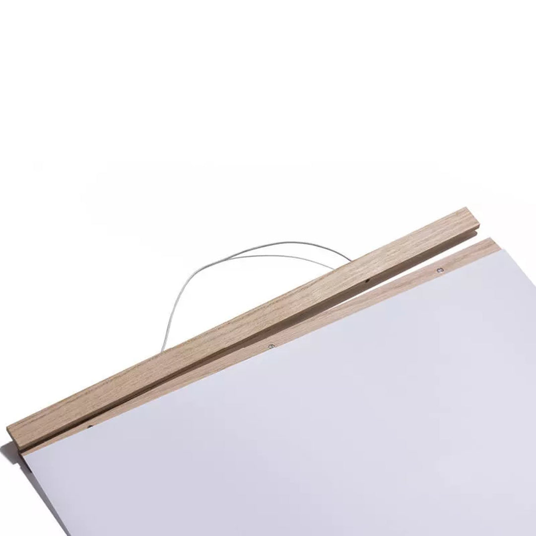 Magnetische Posterleiste A3 – Eiche · 30 cm | side by side