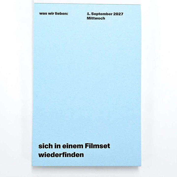 Notizkalender "Was Wir Lieben" 2027 – 368 Blatt | Hermann Schmidt