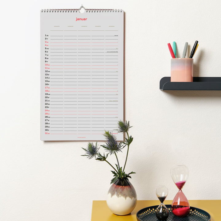 Family Calendar 2027 – German · 5 Columns · 26.7×42 cm | rikiki