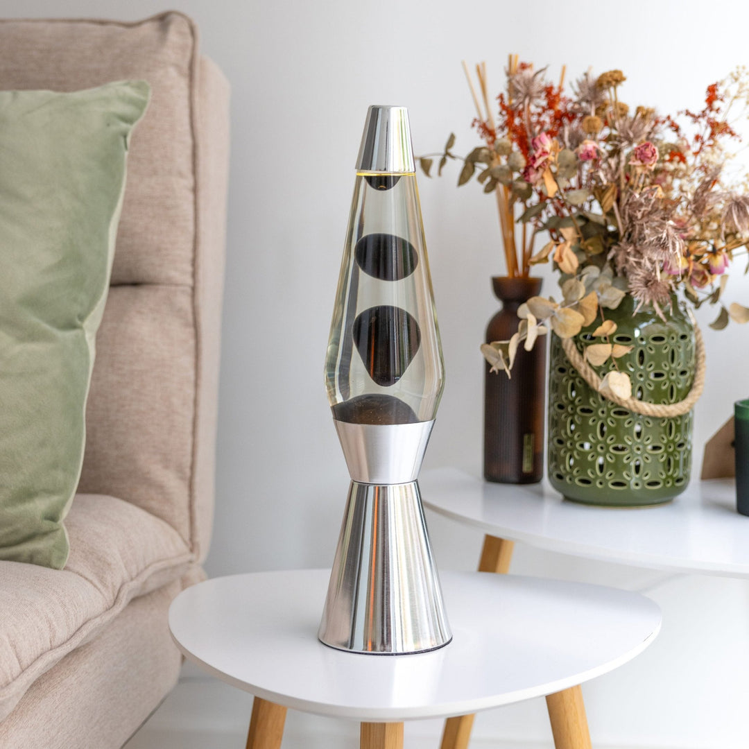 Lavalampe Bullet – Schwarz · Retro · 41 cm | Fisura