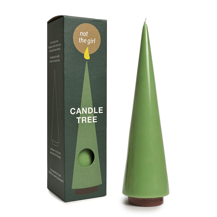 Tree Candle XL – Sage · 22 cm | not the girl who misses much