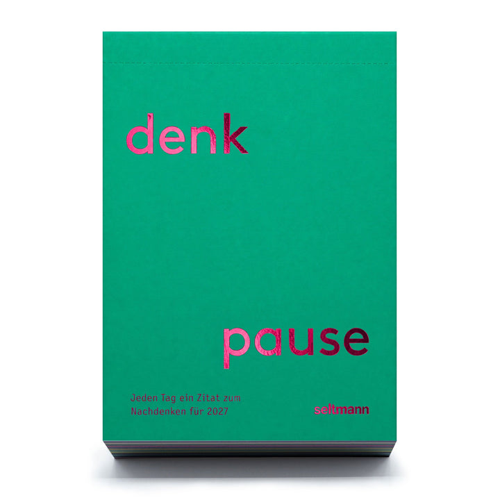 Desk Calendar Denkpause 2027 – 365 German Quotes | seltmann+söhne