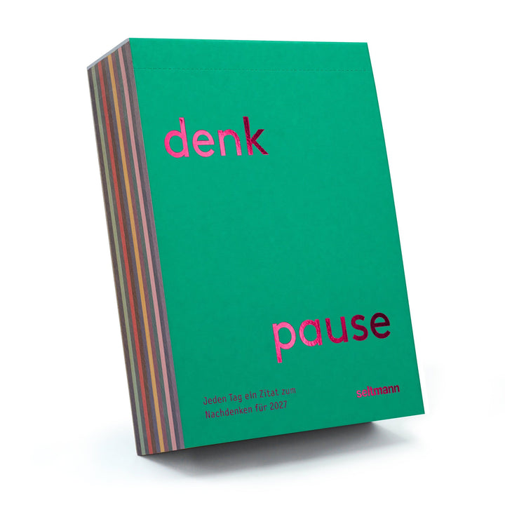 Desk Calendar Denkpause 2027 – 365 German Quotes | seltmann+söhne