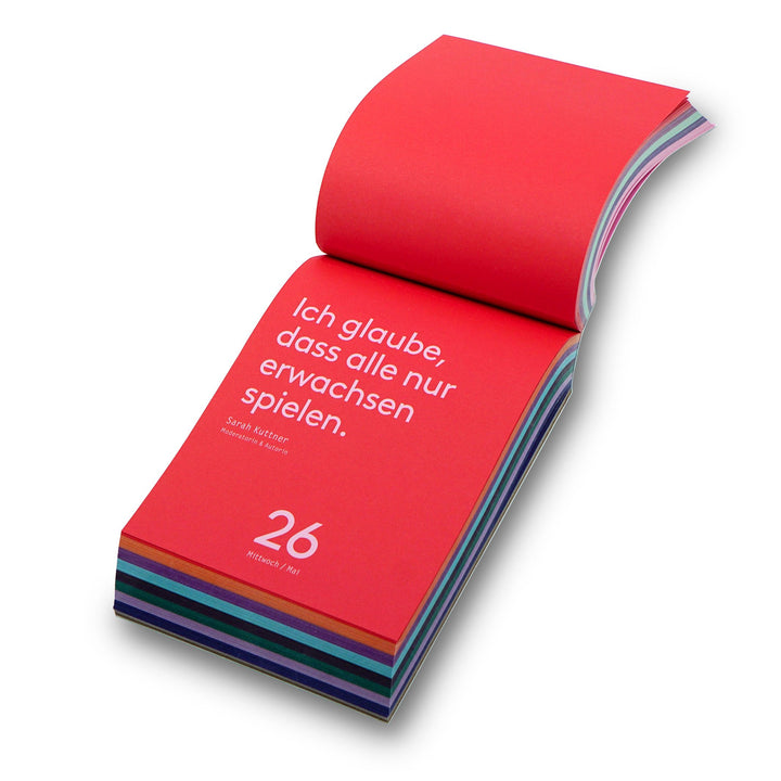 Desk Calendar Denkpause 2027 – 365 German Quotes | seltmann+söhne