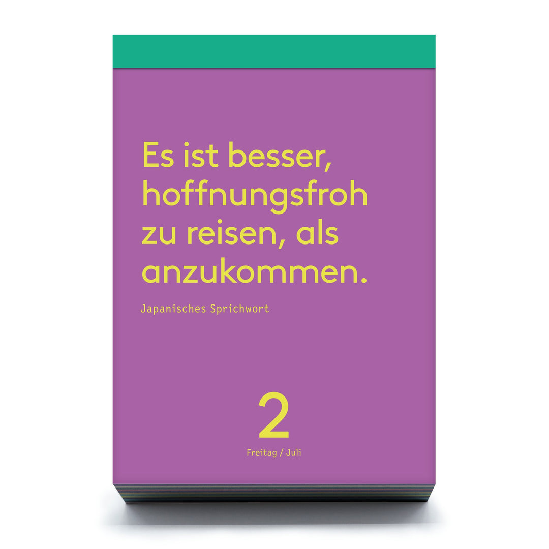 Desk Calendar Denkpause 2027 – 365 German Quotes | seltmann+söhne