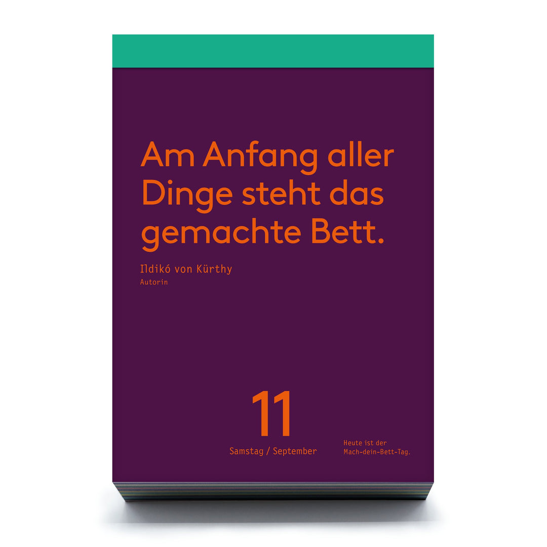 Desk Calendar Denkpause 2027 – 365 German Quotes | seltmann+söhne