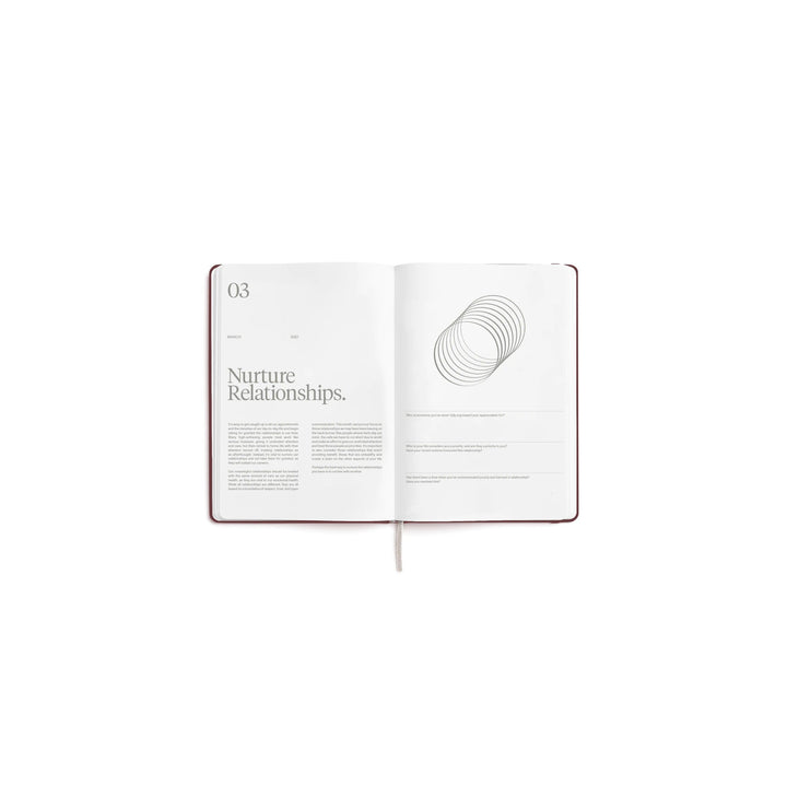Wochenplaner 2027 – Steinpapier · A5 Hardcover · Burgundy | Karst