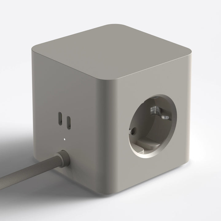 Power Strip Cubical C1 – 3 Sockets with 65 W USB-C | Cords