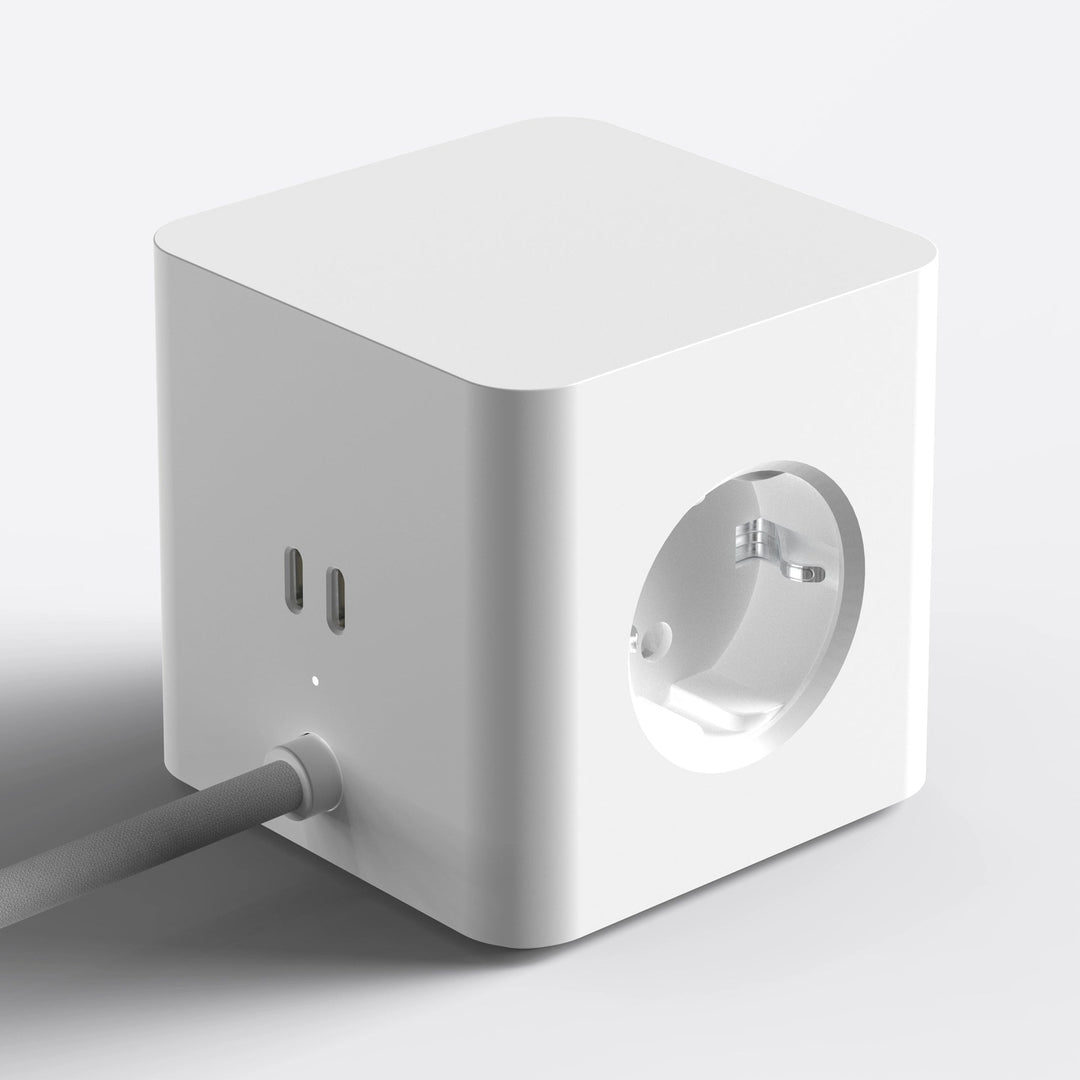 Power Strip Cubical C1 – 3 Sockets with 65 W USB-C | Cords