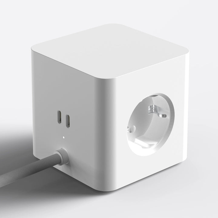 Power Strip Cubical C1 – 3 Sockets with 65 W USB-C | Cords