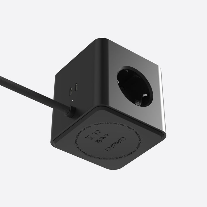 Power Strip Cubical C1 – 3 Sockets with 65 W USB-C | Cords
