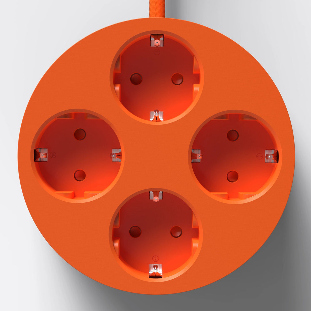 Steckdosenleiste Circular C2 – 4-fach rund, Ø 12,4 cm | Cords
