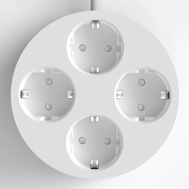 Steckdosenleiste Circular C2 – 4-fach rund, Ø 12,4 cm | Cords