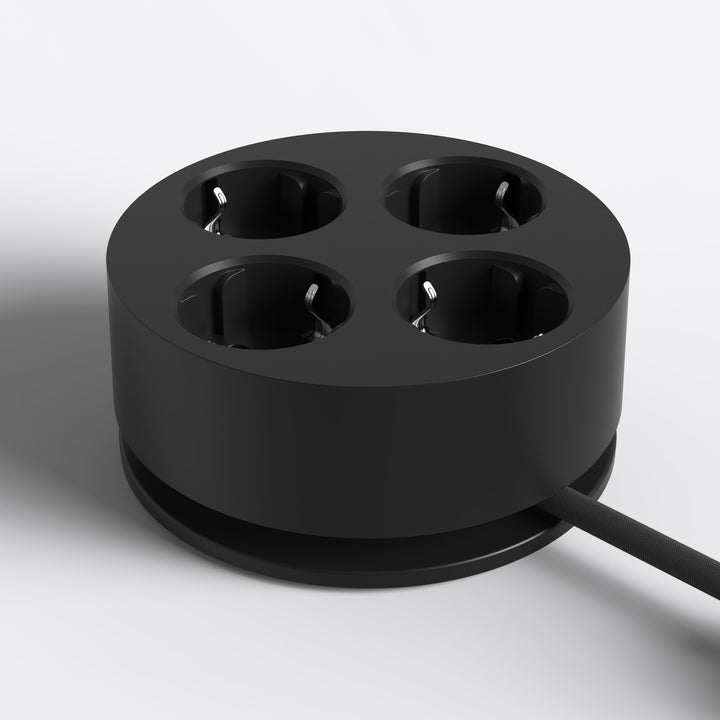 Steckdosenleiste Circular C2 – 4-fach rund, Ø 12,4 cm | Cords