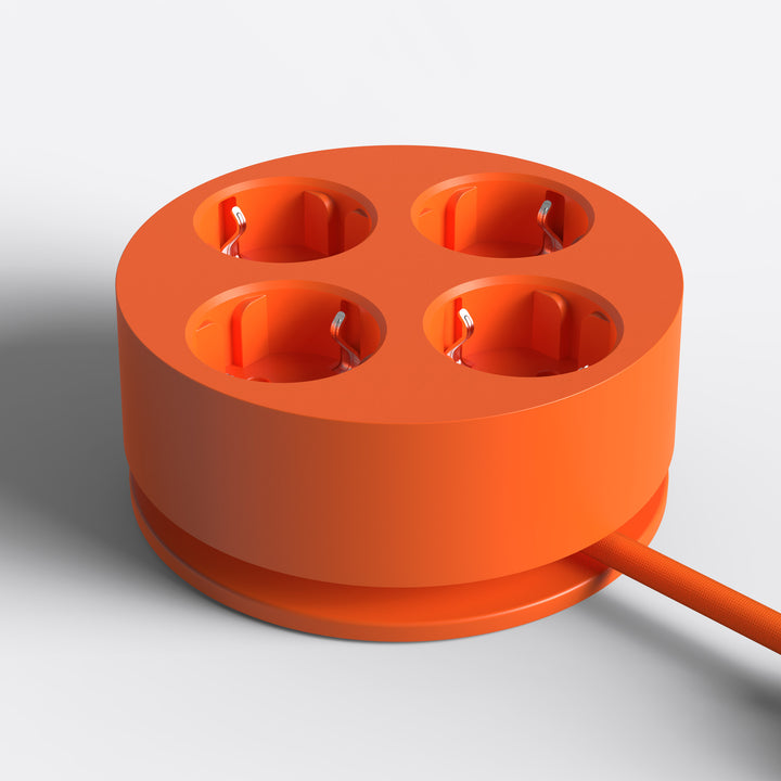 Steckdosenleiste Circular C2 – 4-fach rund, Ø 12,4 cm | Cords
