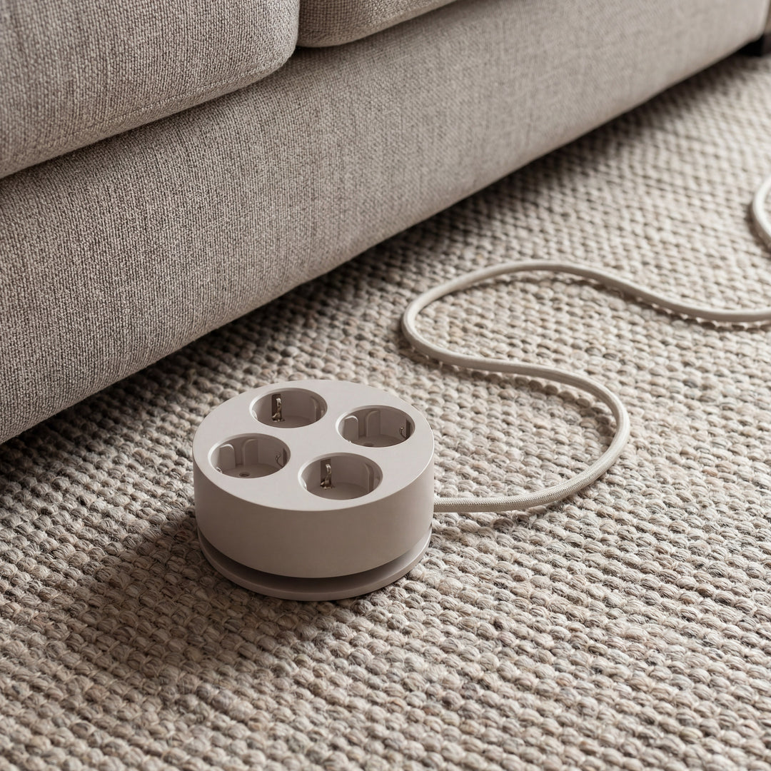Steckdosenleiste Circular C2 – 4-fach rund, Ø 12,4 cm | Cords