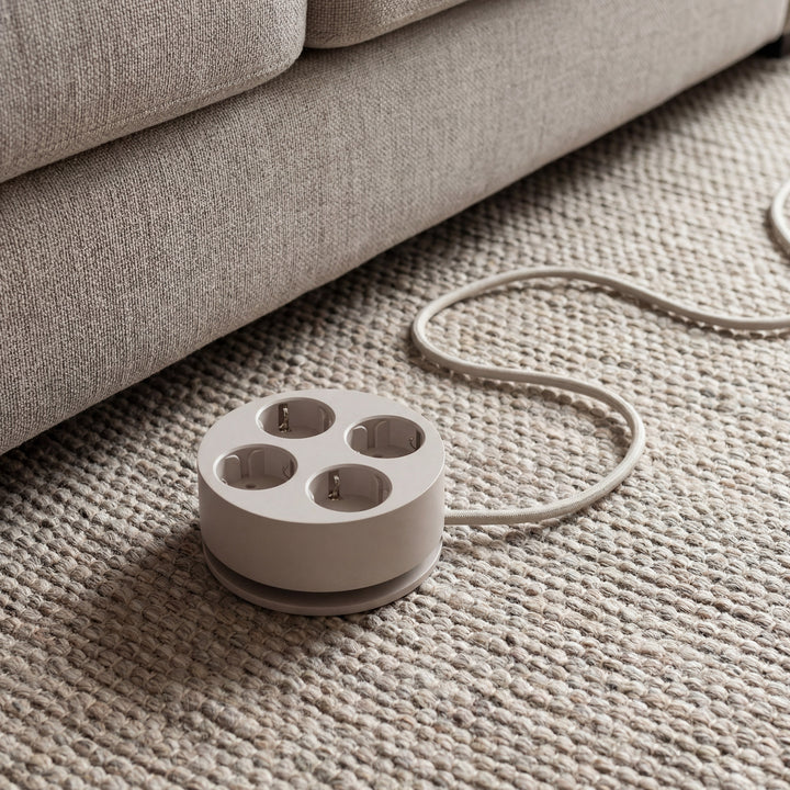 Steckdosenleiste Circular C2 – 4-fach rund, Ø 12,4 cm | Cords