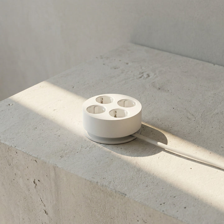 Steckdosenleiste Circular C2 – 4-fach rund, Ø 12,4 cm | Cords