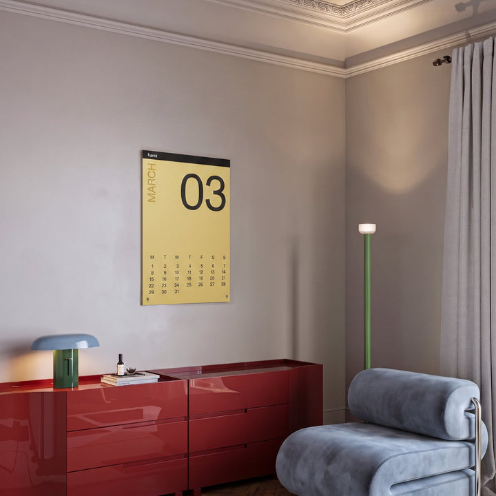 Monthly Wall Calendar 2027 – Stone Paper · A2 · 42×60 cm | Karst