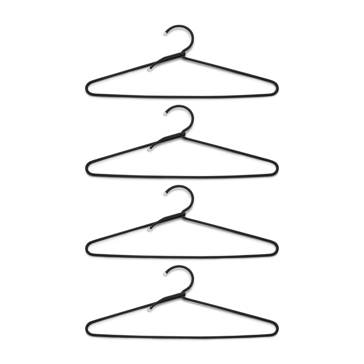 Kleiderbügel "Cord Hanger" 4er-Set – Schwarz · 41 cm | Peppermint