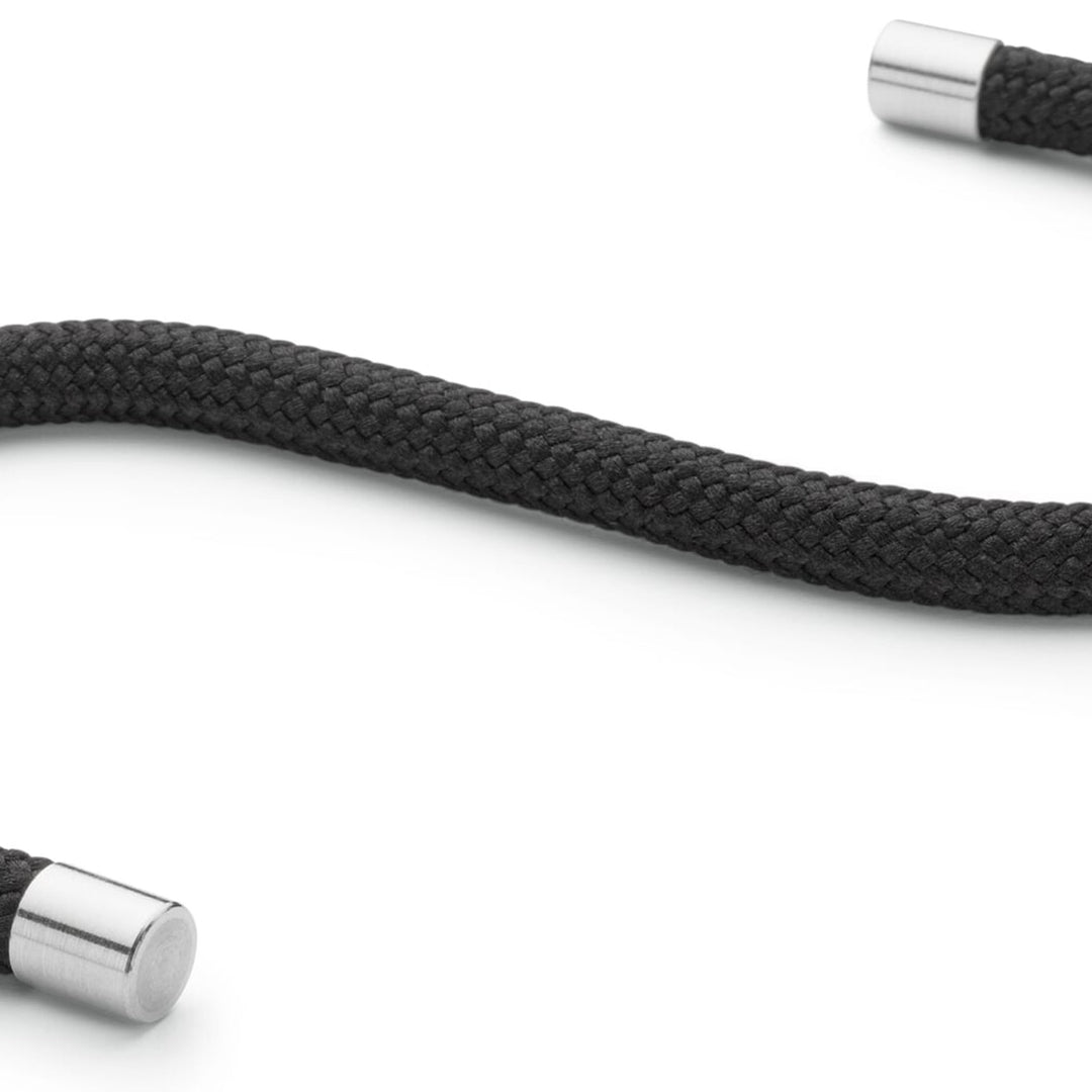 Coat Hook "Cord Hook" Set of 4 – Black · 12 cm | Peppermint