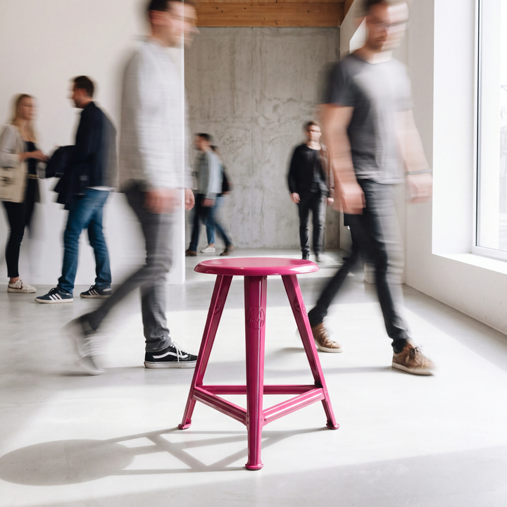 Stool BLICKFANG EDITION in Magenta – Steel · 48 cm | ROWAC