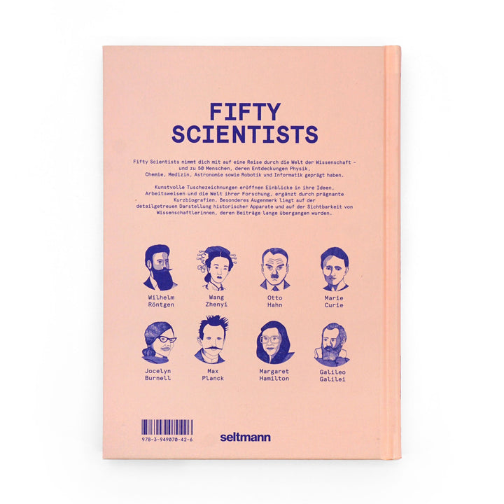 Science Book "Fifty Scientists" – Illustrated · Hardcover | Seltmann