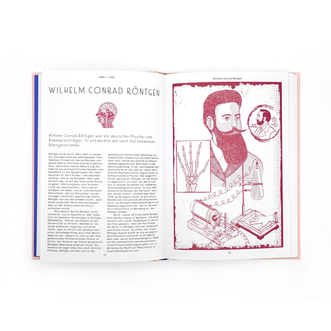 Science Book "Fifty Scientists" – Illustrated · Hardcover | Seltmann