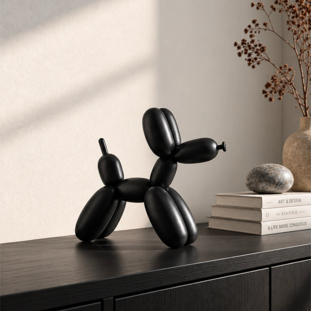 Holz-Ballonhund "Ballon d'Og" Klein – Eiche schwarz · 13 cm | boyhood