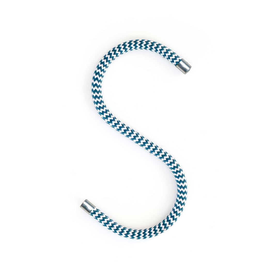 CORD HOOK | thin textile S COAT HOOKS with end caps | Set of 5 | Peppermint Products