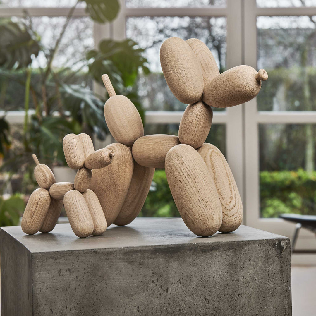 BALLON D’OG - Wooden balloon dog - Oak | Jakob Burgsø | boyhood