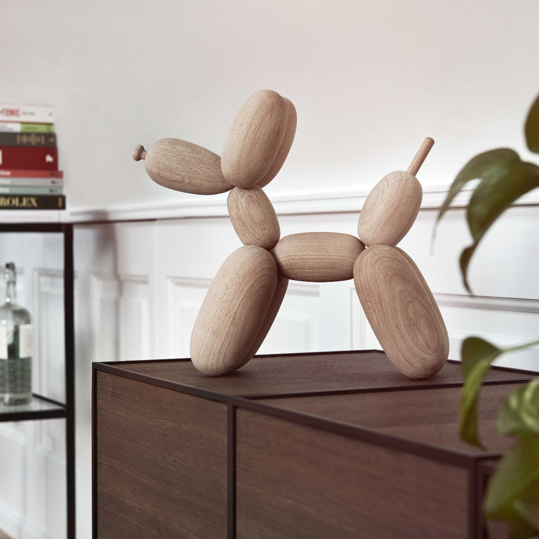 BALLON D’OG - Wooden balloon dog - Oak | Jakob Burgsø | boyhood