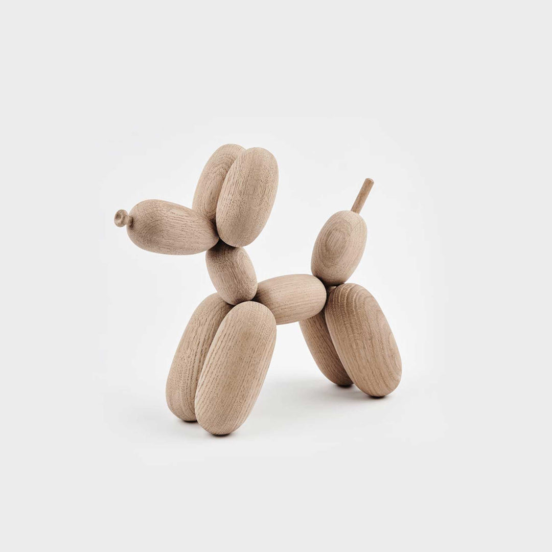 BALLON D’OG - Wooden balloon dog - Oak | Jakob Burgsø | boyhood