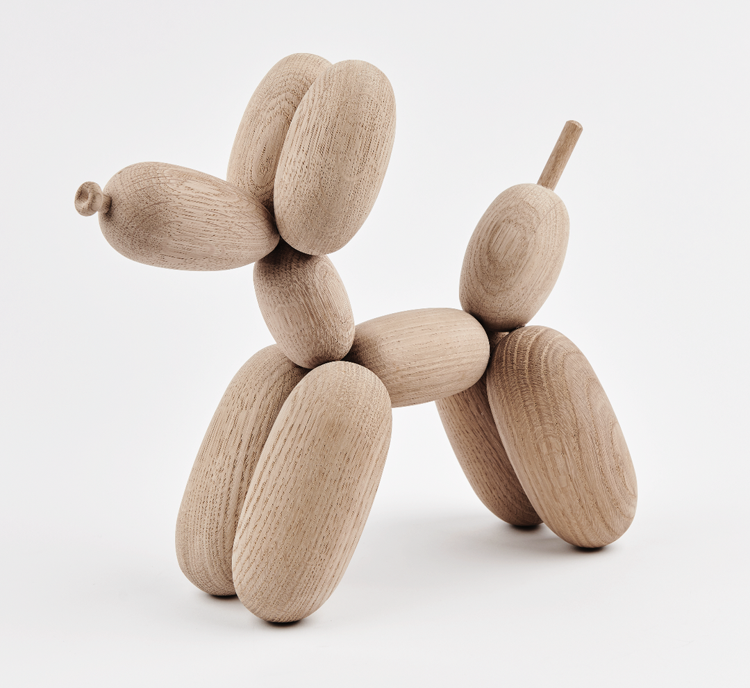 BALLON D’OG - Wooden balloon dog - Oak | Jakob Burgsø | boyhood