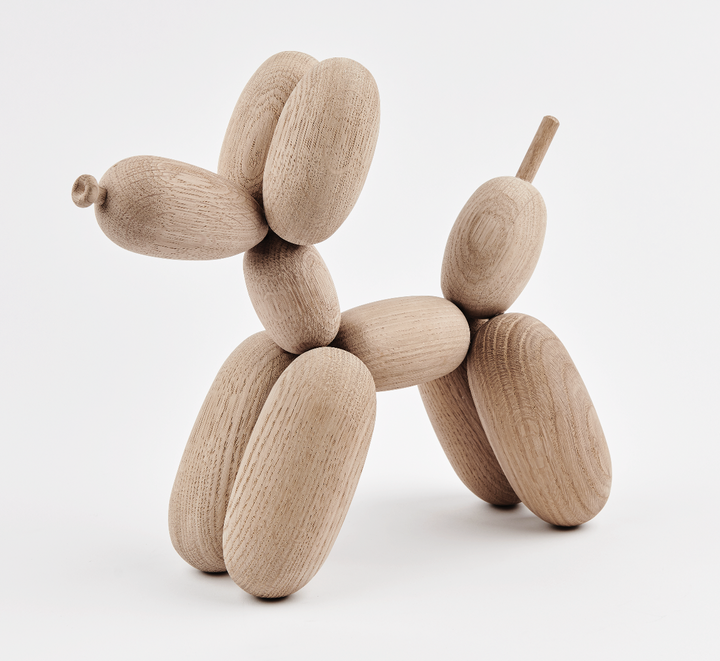 BALLON D’OG - Wooden balloon dog - Oak | Jakob Burgsø | boyhood