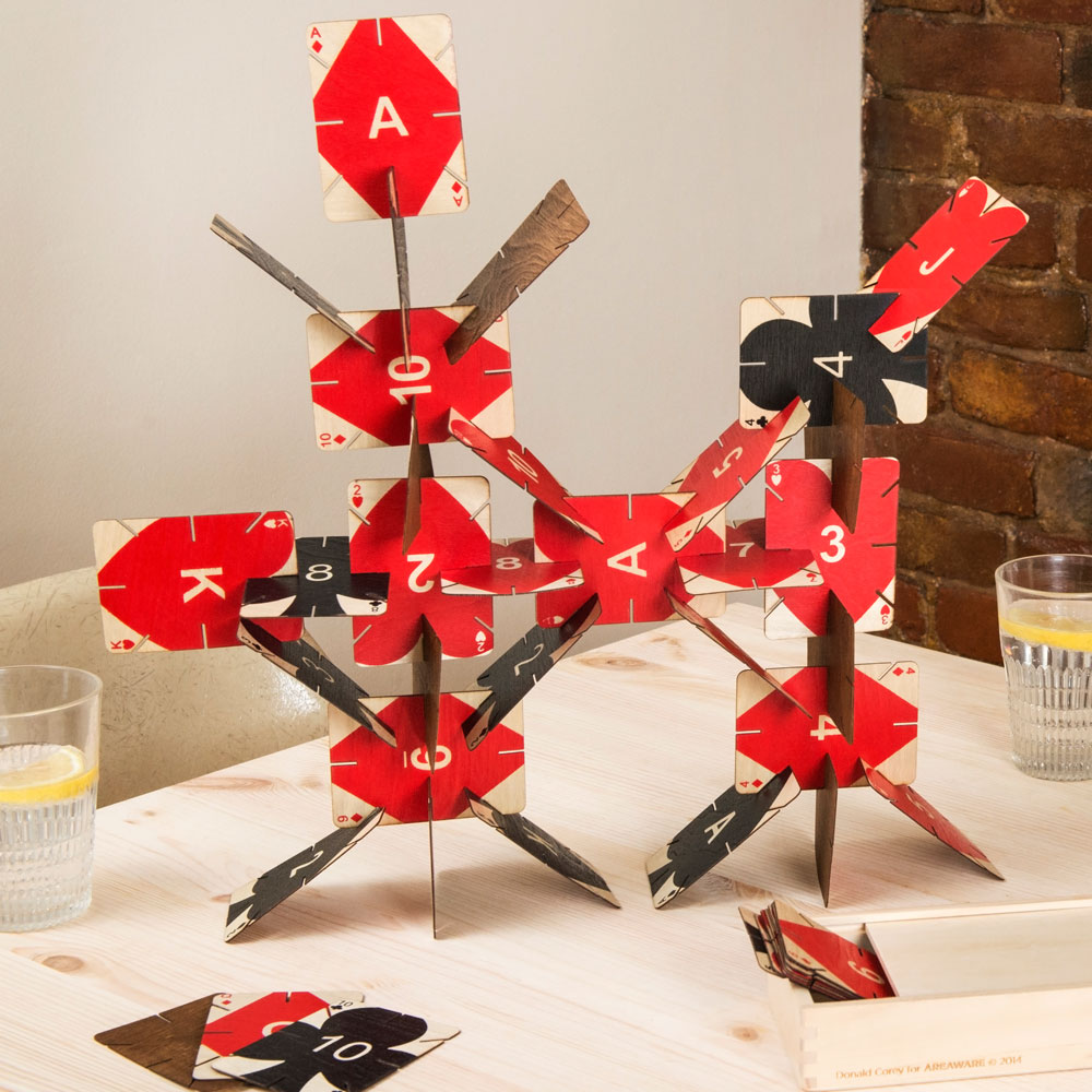 PLYWOOD | Holz-SPIELKARTEN | Donald Corey | Areaware