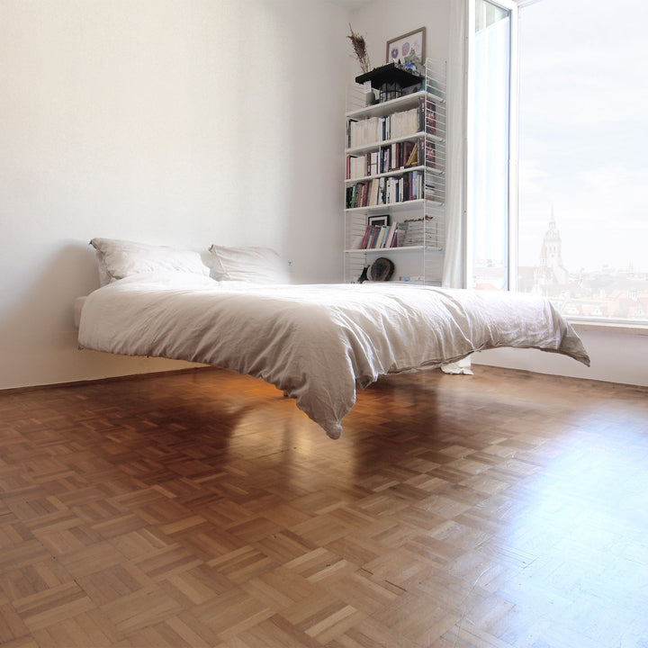 SCHWERELOS – Bett - Architektenbett - weiß | pa:ul