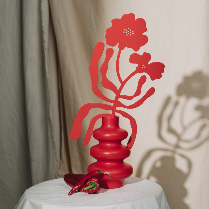BOUQUET OF FLOWERS - Holzblumen & -blätter - 3er-Set aus Mohn, Ringelblume & Monstera | milin