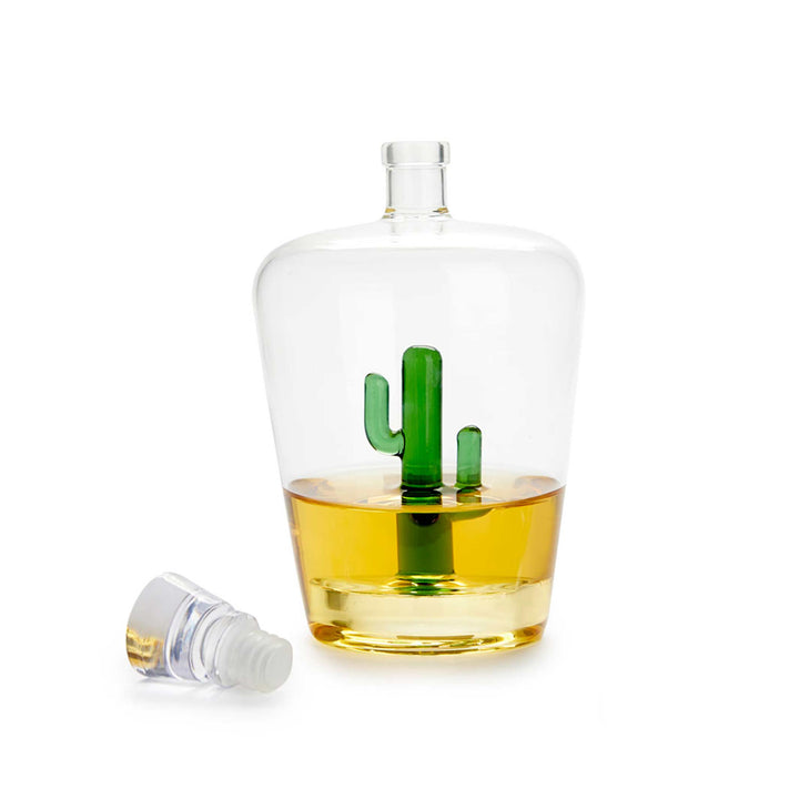CACTUS - Schnapsflasche & Karaffe mit kleinem, grünem Kaktus - 1 Liter | BALVI