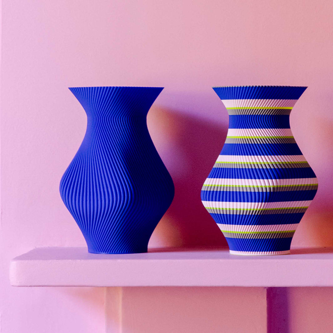 FLARE VASE Pattern - 3D gedruckte Vase mit Innenvase - 20 cm hoch | The Edge Collection | Sheyn