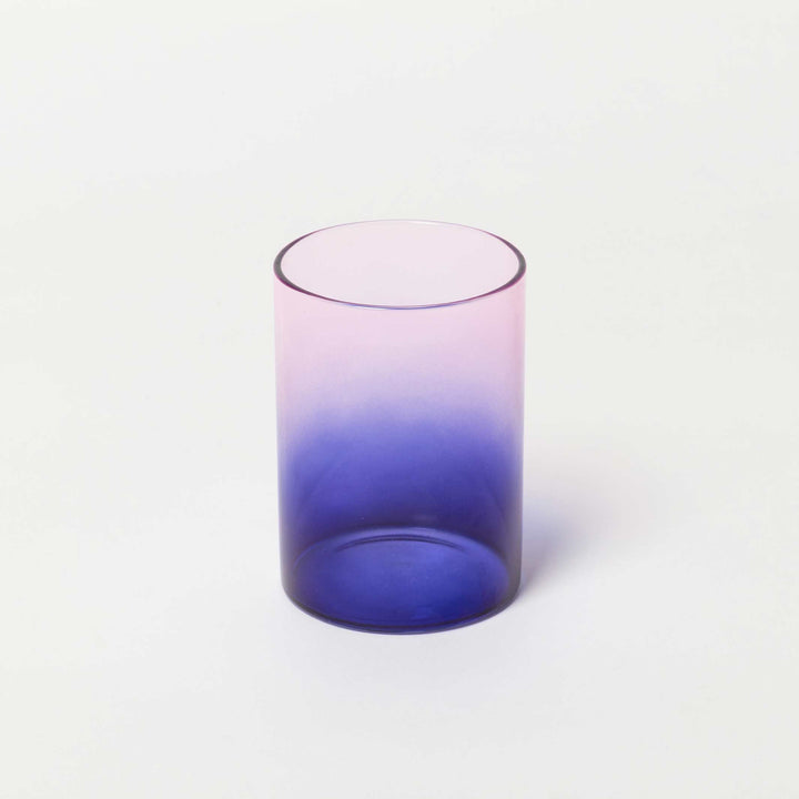GRADIENT GLASSES TWO TONE - zweifarbige Trinkgläser Blau & Pink im 2er Set | Block Design